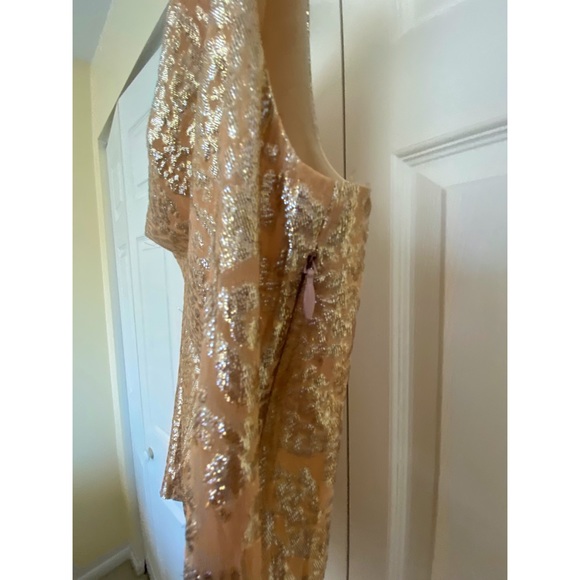 J. CREW METALLIC GOLD SILK SLEEVELESS TOP - Picture 4 of 6